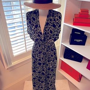 Natalie Martin Nico Dress. Blue, snap closure, Small